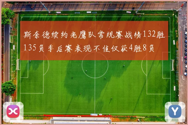 斯奈德续约老鹰队常规赛战绩132胜135负季后赛表现不佳仅获4胜8负